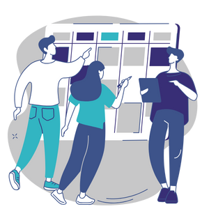 The intheOffice Plan view showing the spaces available for a day
